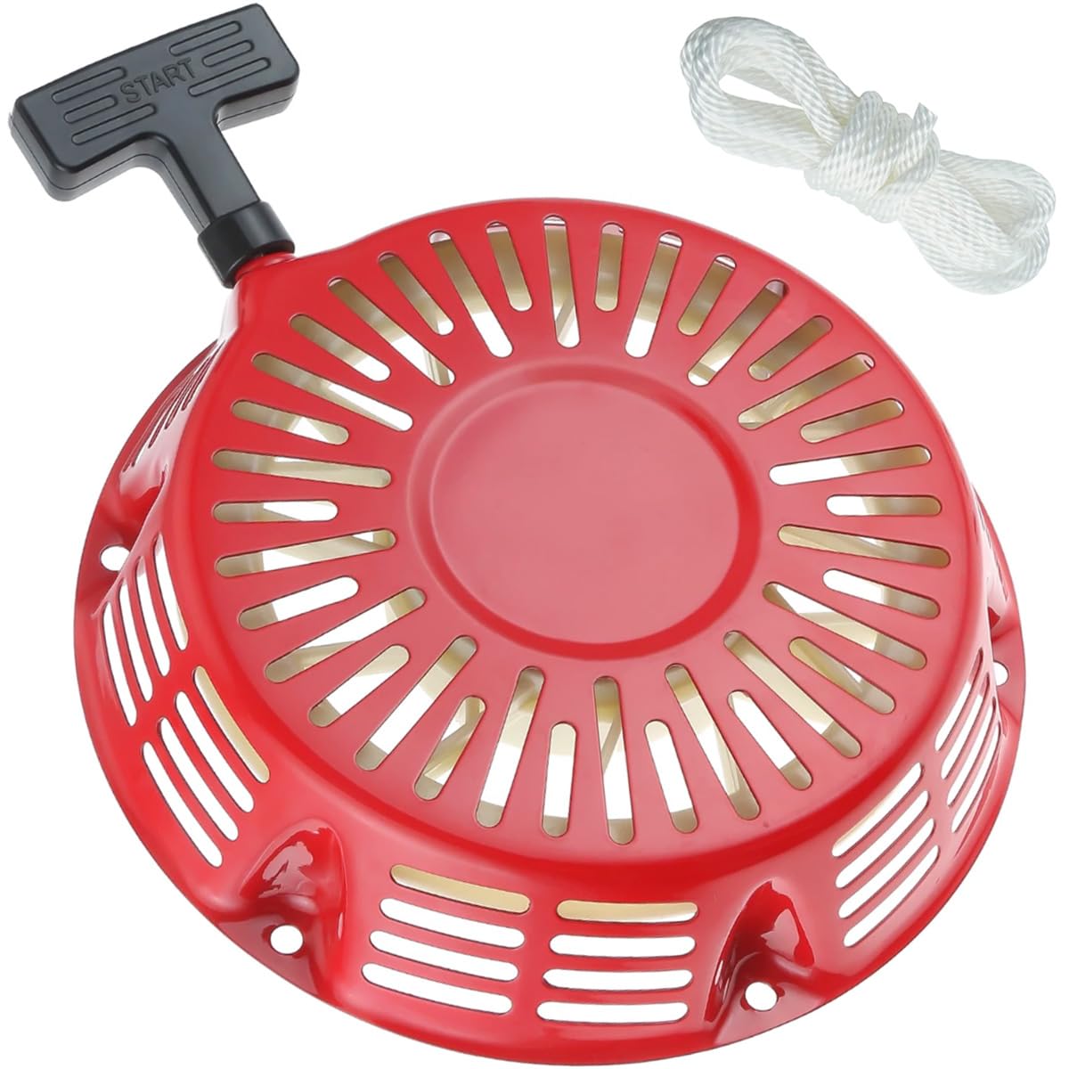 ZAMDOE GX340 GX390 Recoil Starter Pull Start Assembly for Honda GX610 GX620 GX 340 GX 390 28400-ZE3-W01ZA 11hp 13hp 389 420 439 cc Generator Gasoline Engine Replacement Parts, with Pull Cord Rope