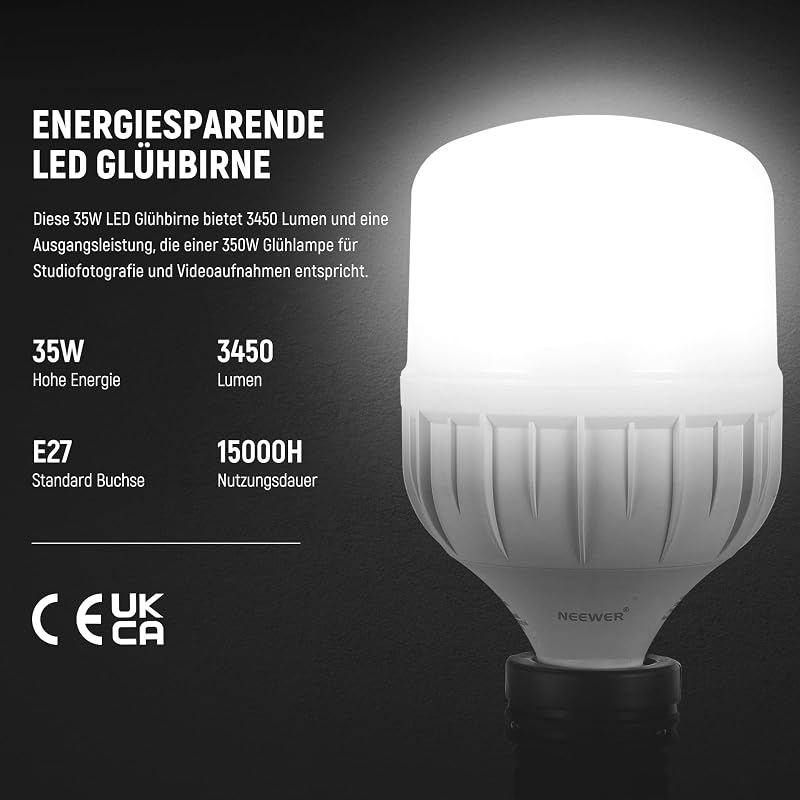 Softbox Beleuchtungsset, äquivalent zu 700W, 3er Pack CE & UKCA zertifizierte 5700K LED Glühbirnen, 24x24 Zoll Softboxen mit E27 Fassung, Fotografie Dauerlichtset, Fotostudio Ausrüstung