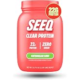 SEEQ Clear Protein Powder - Watermelon Wave - 22 Servings - 22g Clear Whey Protein Isolate - Zero Sugar - 0g Lactose - Allergen Friendly - GLP1 Support - Bone Health - Muscle Post Workout Recovery