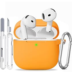 for AirPods 4 Case, Soft Silicone Protective Case