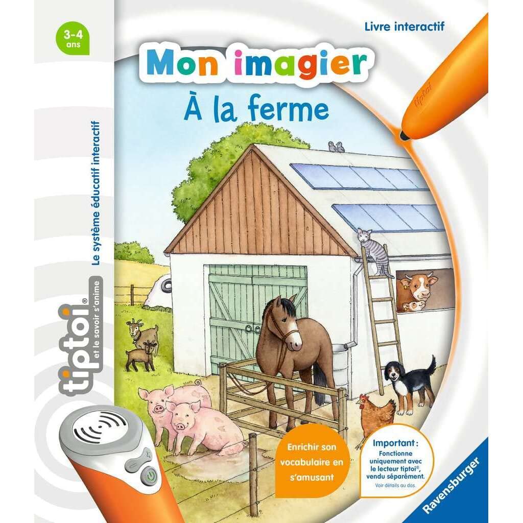 Ravensburger Tiptoi- Interactive Book - Mon Imagier à la Ferme - From 3 Years - 00 027