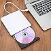 PowMax External CD Drive YIKUER USB 3.0 Slim Portable DVD/CD-RW Burner-Drive-Write With Built-in USB 3.0 Cable For Apple Macbook-Macbook Pro-Macbook And Laptop /Desktops Win 7/8.1/10 and Linux OS