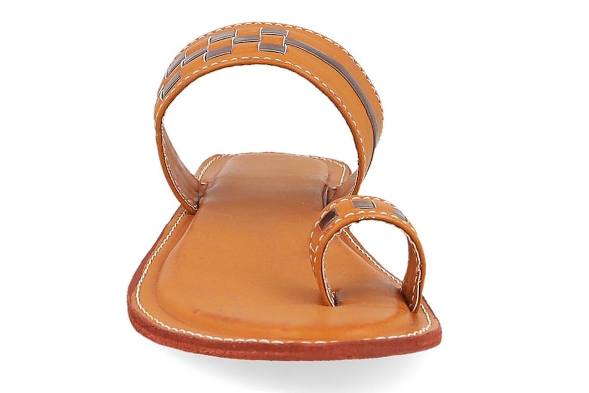 yeomen women's brown slippers