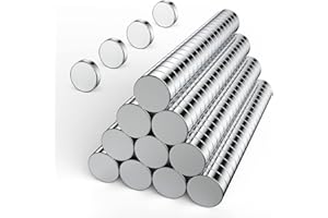 GBYMIUY 200PCS Refrigerator Magnets, 5×2MM Small Round Rare Earth Neodymium Magnets, Fridge, Office, Whiteboard, Durable Mini Magnets