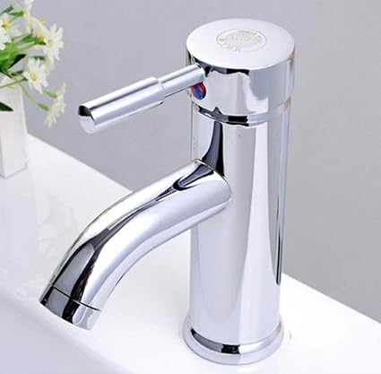 TOTAL HOME :New Hot/Cold Plating Chrome Water Taps Basin Kitchen Bath Wash Basin Faucet