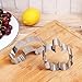 OUNONA 4pcs St.Patrick's Day Shamrock Cookie Cutters Set Non-stick Cookie Molds Cupcake Fondant Biscuit Moulds(Stainless Steel) (4pcs)