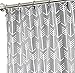 Arrow Gray Polyester Fabric Bathroom Shower Curtain Set with Hooks 60x72 Inch Waterproof Bath Curtain Design Bathroom Decoration Set Arrows Heading to Same Directions Rustic Vintage White