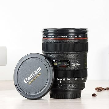 Bulfyss Camera Lens Shaped Coffee Mug Flask Innovative Gifting