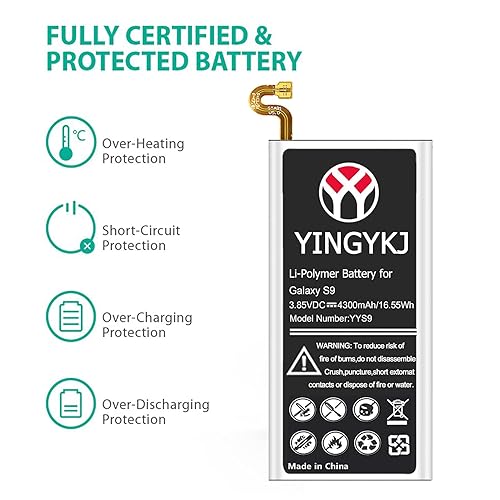 Galaxy S9 Battery,4300mAh High Capacity Battery EB-BG960ABE for