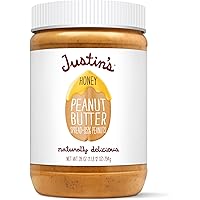 JUSTINS No Stir, Gluten-Free, Honey Peanut Butter, 28 oz Jar