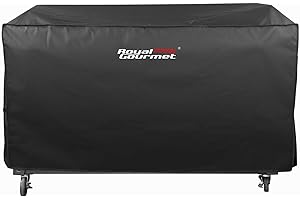 Royal Gourmet CR6008 60-Inch Grill Cover, Durable Oxford Polyester Outdoor BBQ Cover for Flat Top Griddle, Water Resistant, Weather Protection, Black