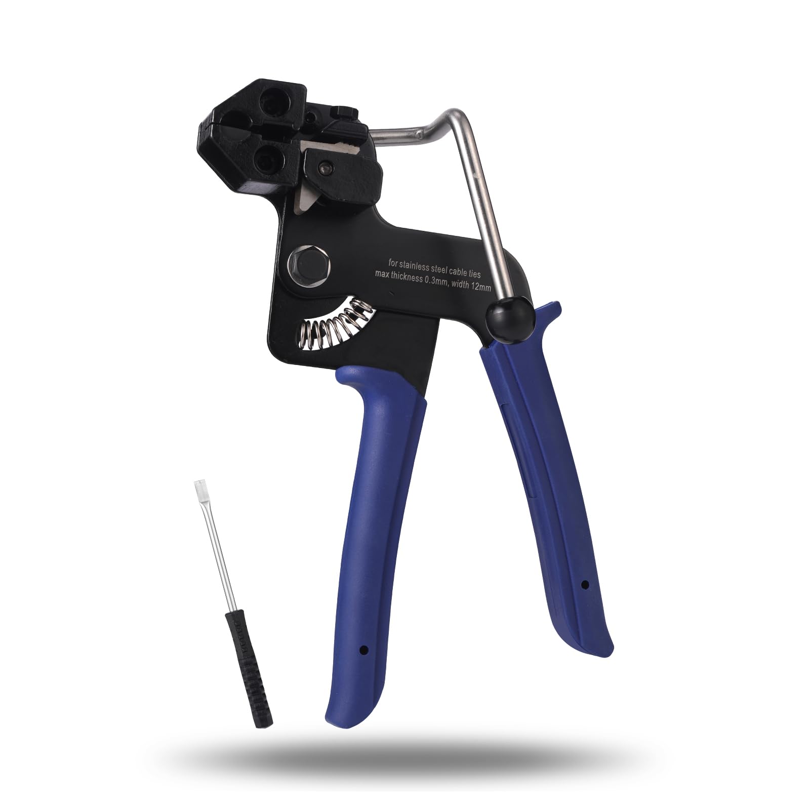 OFFO Stainless Steel Cable Tie Gun,Metal tie wrap Gun and Cable Tie Tool for Metal Cable Ties, Stainless Steel Cable Ties Tensioning and Cutting, One Hand to Operate to Heavy Duty Zip Ties