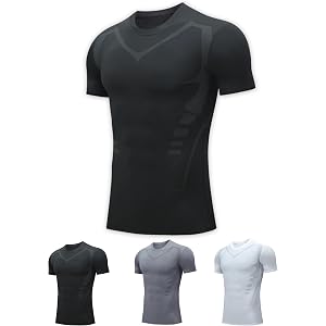 Shirt for Men, Feel The Power of Confidence, Shape & Control, Quick-Drying and Breathable, Pull in Your Stomach & Waist