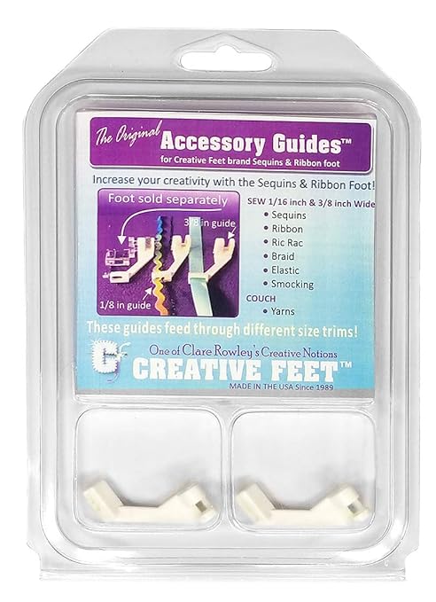 Creative Feet Ag 94 Accessory Guide Set For Sequins Ribbon Foot