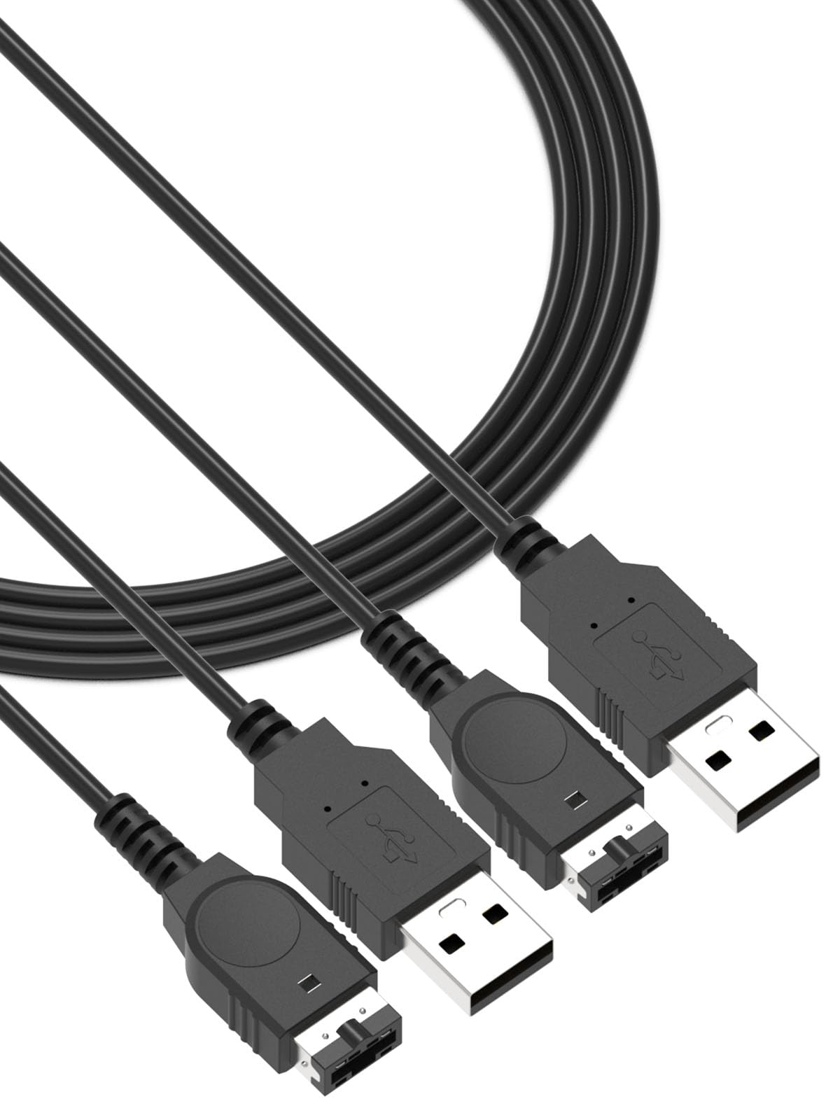 Haiyistar 2 Pack Replacement Charger Charging Cord Compatible with Gameboy Advance SP, GBA SP Charger Compatible with Nintendo DS Console(NDS)/ Gameboy Advance SP (GBA SP), 3.9 ft
