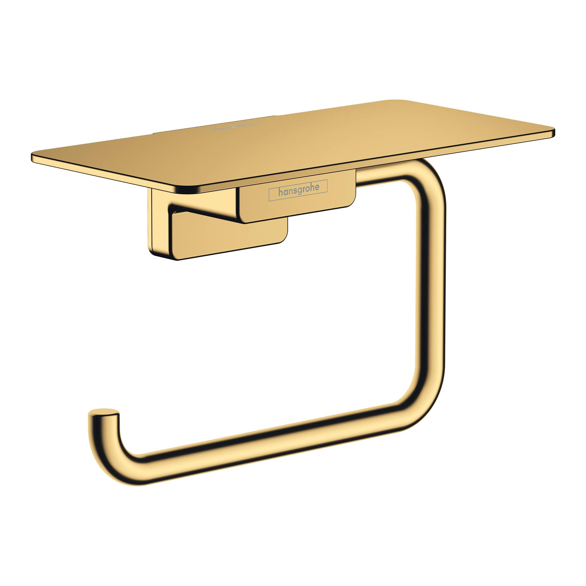 hansgrohe AddStoris Roll holder with shelf, brushed bronze, 41772140