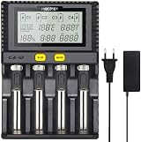 COSOOS Fastest 18650 Charger 3A Quad Quick LCD Temp Control