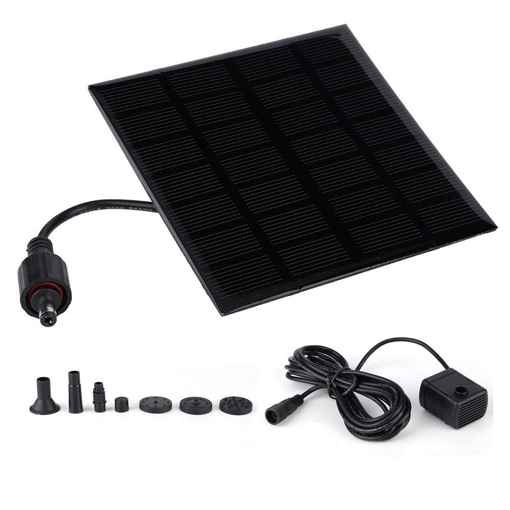 Solar Fountain Pump,Solar Fountain DC Brushless Mini Water Pump for Landscape Pool Garden Decoration