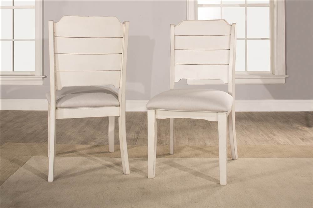 Hillsdale Furniture Clarion Dining Chairs, Set of 2, Sea White
