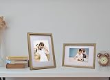 YiPinYin Natural Wood A4 Photo Frames Set of 3 with Mount for A5 6x8 view 3