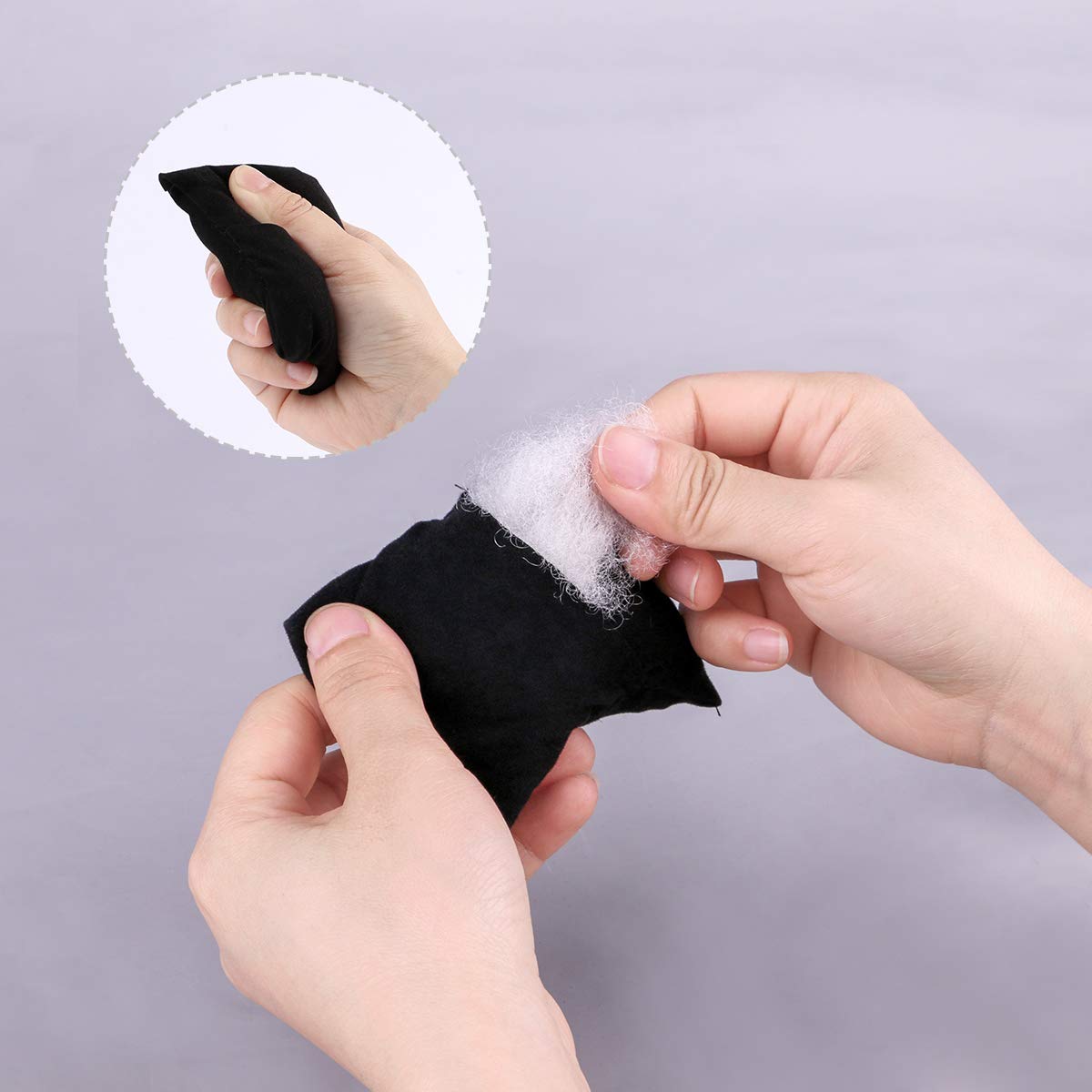 sdoot Watch Pillow, Velvet Watch Pillows for Box Bracelet Watch Pillow 20 Packs, Small Black Velvet Pillow 3.34'' x 2.95'', Jewelry Display Pillow Bracelet Bangle Cushions for Gift Box