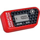 YOOREAL Vibration Hour Meter,Maintenance Hours Waterproof IP68 | for Gas Diesel Engine Powered Generator Compressor Motorcycle Snowblower Trailer Motor Grader Pressure Washer