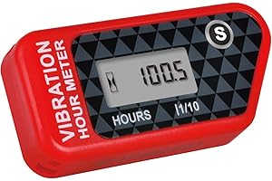 Yooreal Vibration Activated Hour Meter,Maintenance Intervals Reminder for Gas Diesel Engine Powered Generator Compressor Moto
