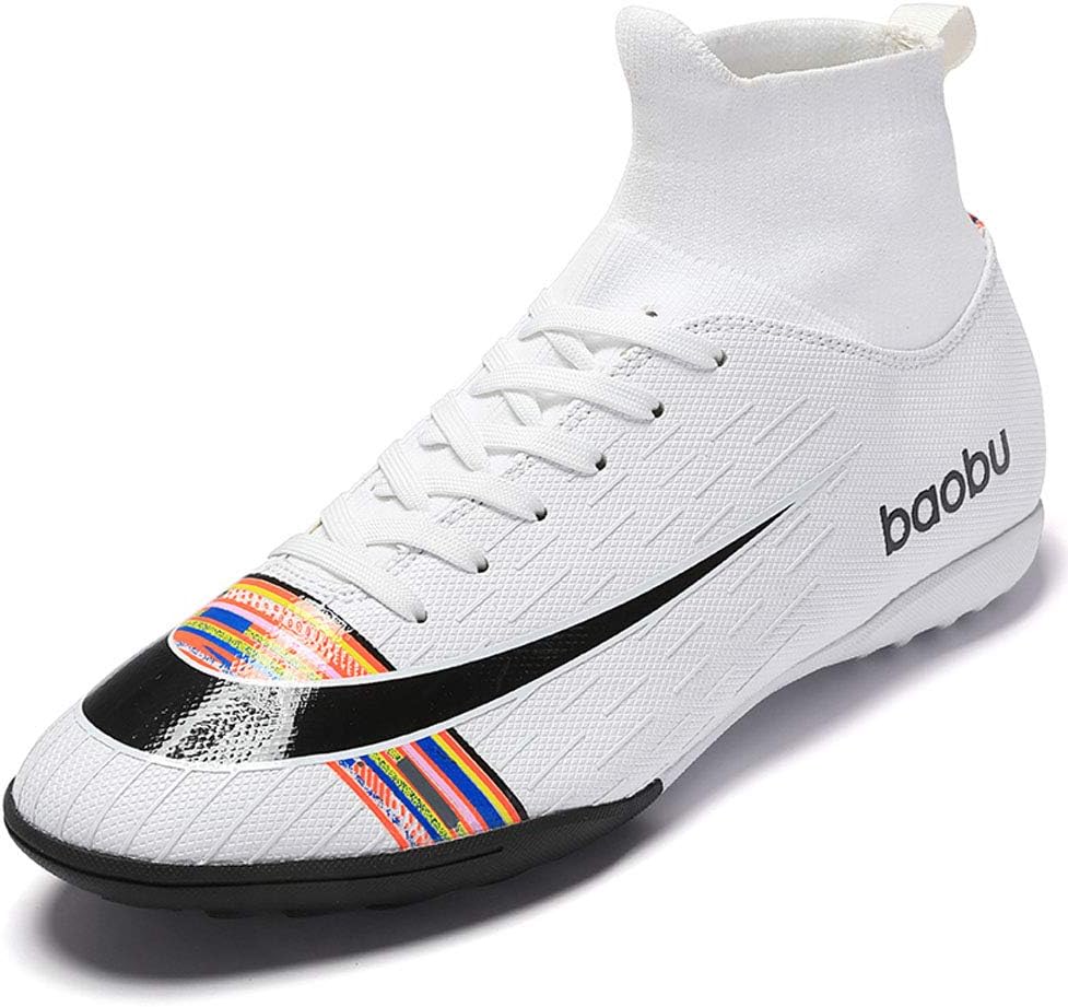 XinghuanhuaHigh Top Spikes Trainers Professional Sneakers Competition Shoes Men Football Boots Boy Soccer Athletics Shoes