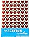 Jazzstick Valentine's Day Red Heart Stickers 10 Sheets (VST01A17)