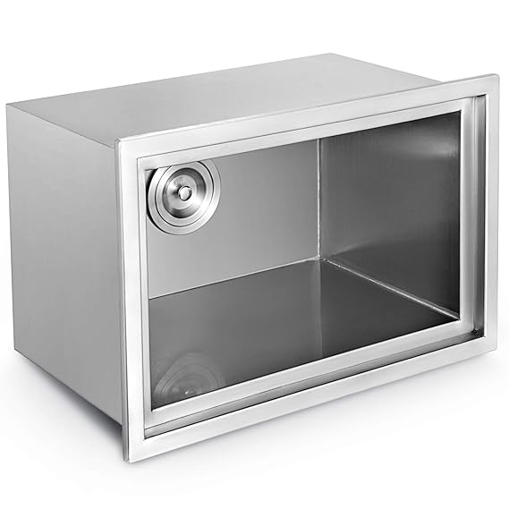 Husuper Congelador Cofre de Hielo Empotrable con Tapa Caída de ...