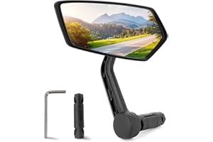 Arkham Bike Mirror for Handlebar HD Bar End Bicycle Mirror Thickened Auto-Grade Glass for Handlebar Rearview Mirror Multi-Ang