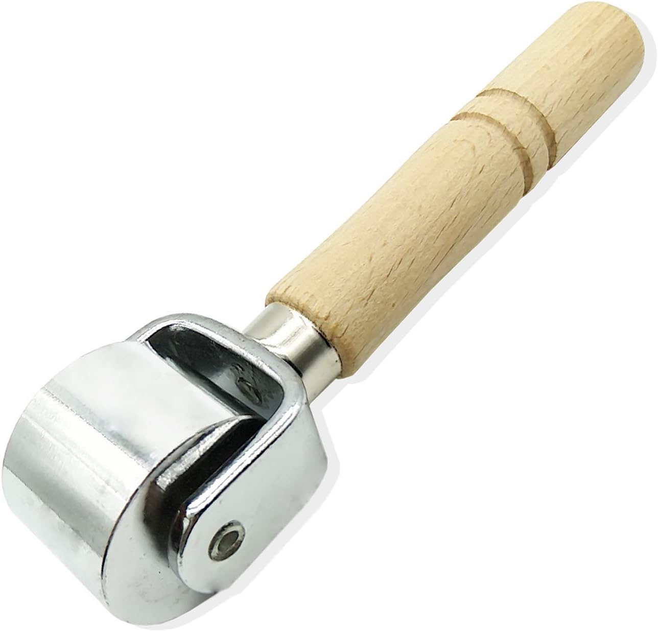 TIHOOD 25mm Platen Tools Leather Press Edge Roller Leather Edge Creaser and Smoother Leather Glue Laminating Roller Iron Roll