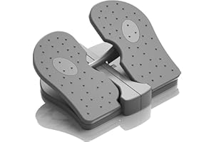 Foot Stepper Machine,Reinforced Nylon Quiet Mini Stepper Folding Under Desk Leg Workout Trainer Foot Pedal Exerciser for Home