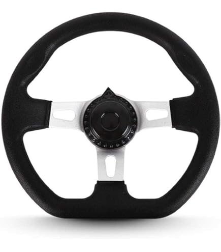 Volant De Kart 300 Mm Avec Mousse PU - Compatible Taotao, Hammerhead, Roketa Et Autres Modèles
