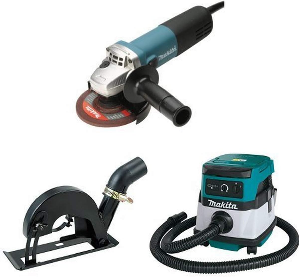 Makita 9564CV 41/2Inch SJS HighPower Angle Grinder, 1937945 Dust