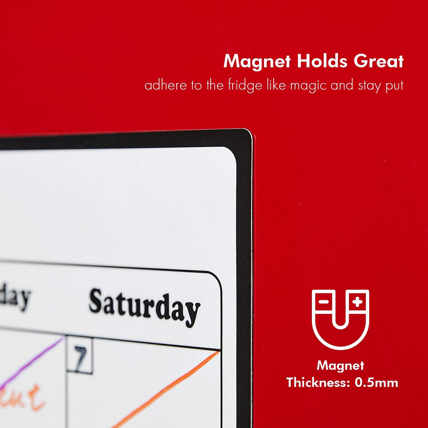 Volcanics Fridge Calendar Magnetic Dry Erase Calendar Whiteboard Calendar for Refrigerator Planners 16.9 Inches X 11.8 Inches: Office Products