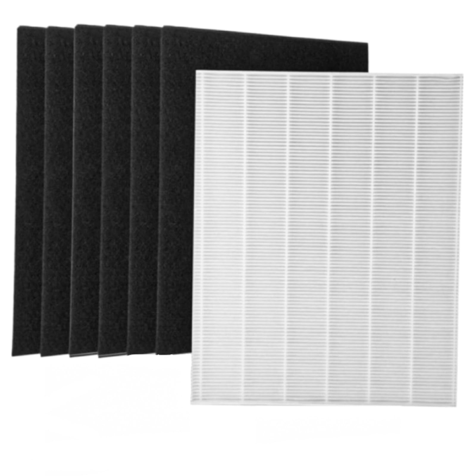 HOSECES Replacement Air Purifier filter 115115 / Filter A Compatible with WINIX ZERO Filter (AZBU330-HWB)/ P300 Air Purifiers 1 H13 HEPA Filter +6 Activated Carbon Pre-filter Kit