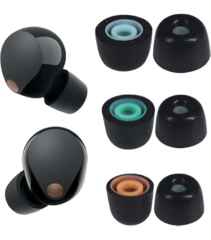 Luckvan Memory Foam Tips for Sony WF-1000XM5 Ear Tips Replacement Earbuds Tips for Luckvan Memory Foam Tips for Sony WF-1000XM5 Ear Tips Replacement Earbuds Tips for