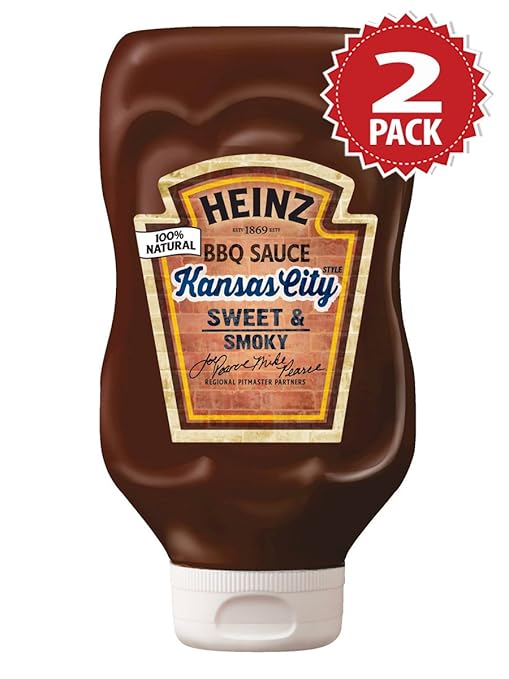 Heinz Kansas City Sweet and Smokey BBQ Sauce 2er Pack (2x527g