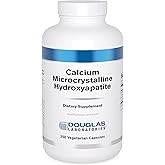 Douglas Laboratories Calcium Microcrystalline Hydroxyapatite - Teeth & Bone Health Support* - with Calcium & Phosphorus Micronutrients - Dietary Supplements - 250 Vegetarian Capsules