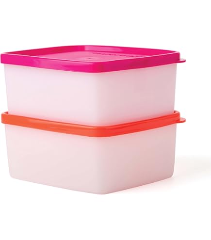 Lot De 3 Boîtes De Conservation Tupperware – 700 Ml, Bleues, Avec Couvercles, Occasion