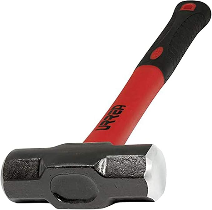 URREA Sledge Hammer 2Pound Steel Head Drilling Hammer with