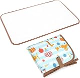 Lekebaby Portable Foldable Baby Change Mat Travel 70cm 41cm Hot Air Balloon