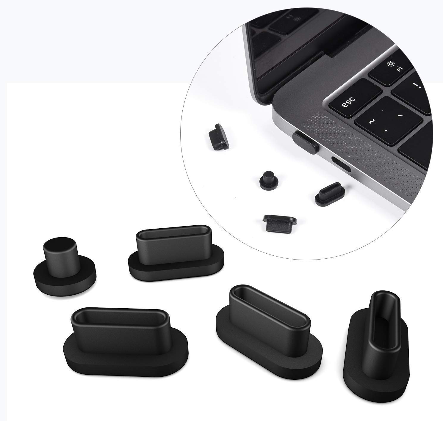 iFyx Anti Dust Silicone Port Plugs Cover for Apple MacBook Pro 13