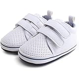 DELEBAO Soft Sole Leather Baby Shoes Hook Loop Infant Toddler Anti Slip Moccasins Crib Shoes