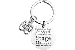 ENSIANTH Stage Manager Keychain Drama Mask Jewelry Drama Major Gift Comedy Mask Stage Manager Gifts Actor Theater Lover Gift