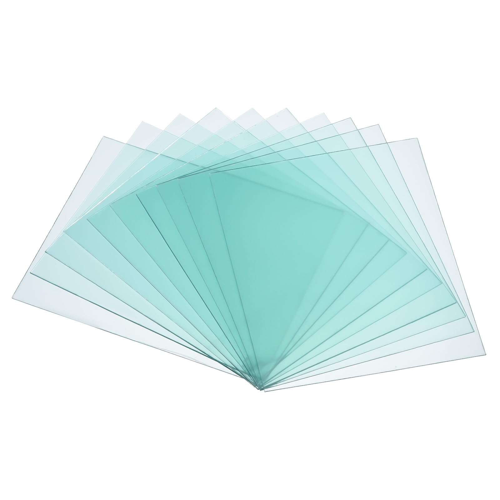 PATIKIL 4.72" x 3.5" Welding Helmet Lens, 30 Pack Clear PC Weld Hood Protective Replacement Covers Right Angle for Universal Used