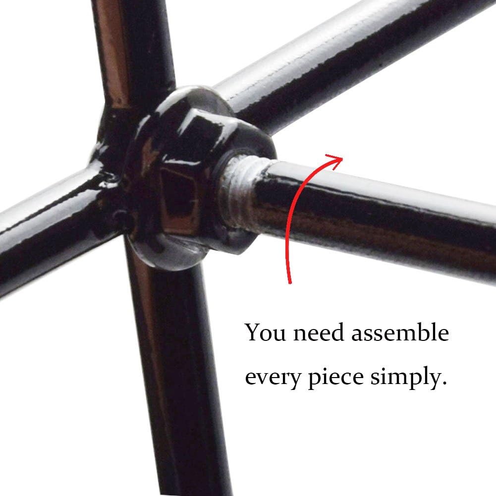 smtyle DIY 9 Mantle Candelabra Flameless or Wax Candle Holders For Fireplace with Black Iron Decoration on Desk / Floor: Home & Kitchen