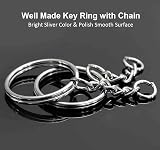 YHYZ Keychain Ring Set 60 Sets Splits Key Ring Hoops 25mm Chain Jumper Rings view 2
