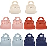 CALFOVERA 10 Pack 5 Colors PU Leather Party Favor Boxes Reusable Leather Candy Wrapping Bags Mini Gift Treat Favour Handbags with Handle for Weddings Birthdays Christmas Showers Halloween